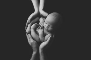 parent images, newborn, hands, black and white, Colorado Springs